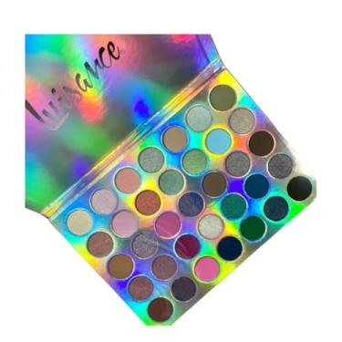Imagem de Paleta De Sombras 35 Cores Vibrantes Alta Pigmentação Tonalidades Vibrantes Incluindo Metalizadas, 3D, Mattes e Glitter