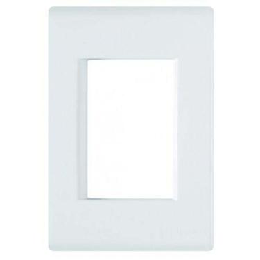 Imagem de Espelho 4x2 03 Módulos Tramontina Linha Liz Branco - Sistema Modular