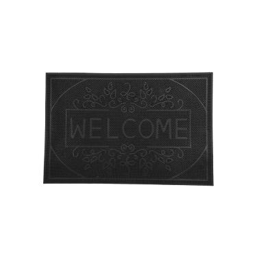 Imagem de Capacho De Poa Borracha Dots Welcome 60x40cm - Uzoo Capacho Borracha Dots 60x40cm Welcome