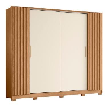 Imagem de Guarda Roupa Casal Jacarandá 4 Portas Flex Freijó-off White - Móveis Albatroz Freijó-off White