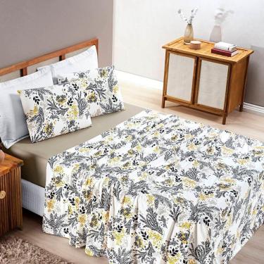 Imagem de Jogo De Cama Malha Casal Quality 04 Peças - Blossom