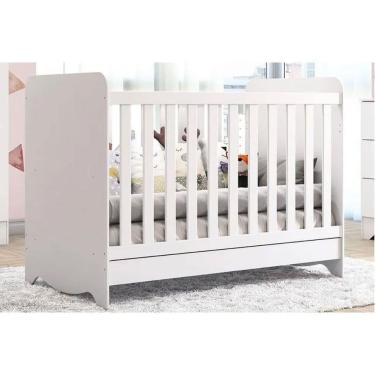 Imagem de Berço Infantil Ben 3 Em 1 Branco - Peroba