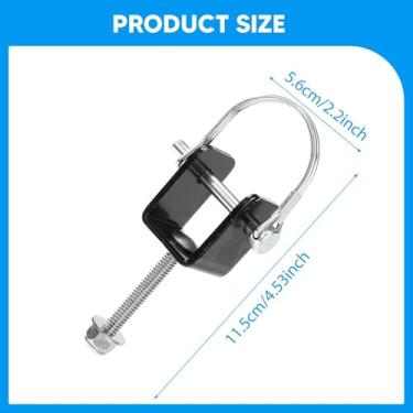 Imagem de RNXRZANK Parafuso de Fixação Do Olhal de Proa Do Barco 402 com Suporte em U para Proteção Do Espelho de Popa. E de Alta Qualidade para Reboques.