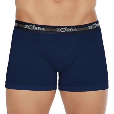 Imagem de Cueca Zorba Boxer Max Tamanhos Especiais - 0702, Marinho, XGG