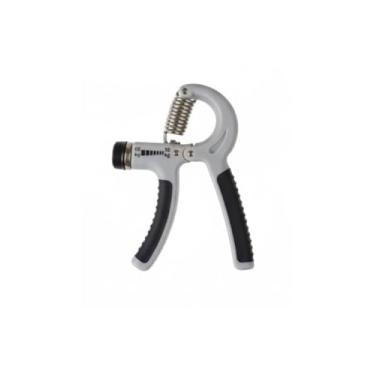 Imagem de Hand Grip Ajustável, Fortalecedor de Mão e Pulso, 4 Cores Sortidas (Verde, Azul, Cinza, Laranja), Material Plástico, Resistência 10-60 kg, Design Ergonômico, Dimensões 14 x 10 cm (Cinza)