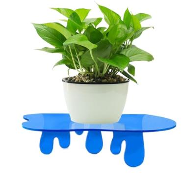 Imagem de Prateleira flutuante para parede - Prateleira organizadora de acrílico para exibição, prateleira organizadora de instalação rápida, decoração para perfume, ornamentos, livros, plantas, porta-fotos