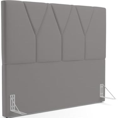 Imagem de Cabeceira Cama Box Casal 140 cm Aurora W01 Facto Cinza - Lyam Decor