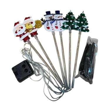 Imagem de Generic Pacote de Luminárias Solares de Caminho com Estaca para Fixação No Solo, Decoração Externa em Formato de Desenho Animado, Luzes de Natal em LED, Lumin, Style a, Tamanho real