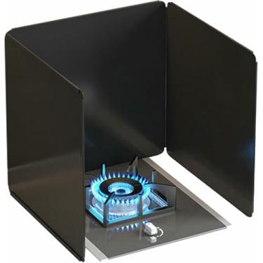 Imagem de Protetor dobrável contra respingos de aço inoxidável, protetor contra respingos de óleo de cozinha para fogão, protetor contra respingos de óleo de cozinha para cozinha