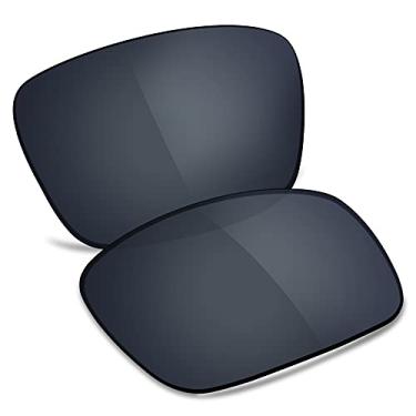 Imagem de TRUSHELL Lentes de reposição polarizadas para óculos de sol Ray-Ban Chromance RB4264 58 mm preto cromado - Polarizado