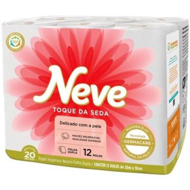 Imagem de Papel Higiênico Folha Dupla Neve 12 Rolos 20m