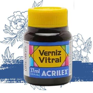 Imagem de Verniz Vitral 37ml Acrilex - 08140, AZUL DA PRUSSIA - 580