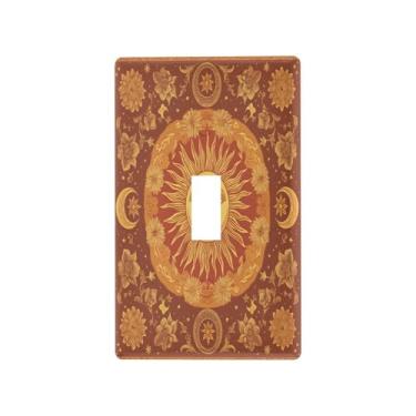 Imagem de Blueangle Capa de placa de parede para interruptor de luz - Capa de interruptor de luz solar vintage decorativa placa de parede, tamanho 1 - gangue 4,53 x 2,76 polegadas (35)