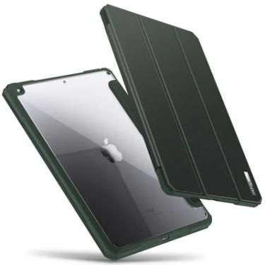 Imagem de Capa Infiland Ipad 9 10.2 Clear Premium 2021 A2602 A2603 C/ Wake Sleep Verde-militar