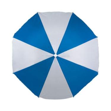 Imagem de Guarda-Sol 1,80m Azul e Prata - Mor, Branco e Azul