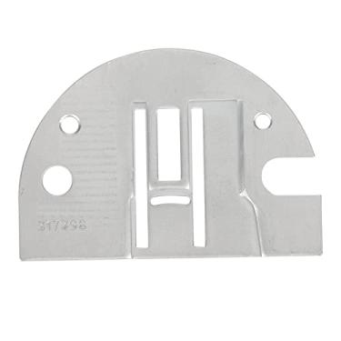 Imagem de Placa de agulha de costura, placa de agulha de substituição, material de ferro durável para máquina overlock doméstica, 1 peça (317399)