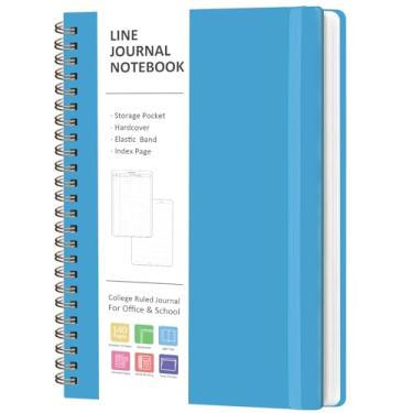 Imagem de VALOME Journaling Notebooks, Lined Spiral Journal Notebook for Women & Men, 146 Pages College Ruled Hardcover Note Book for Work, Note Taking, Journaling, School, Writing, A5(5.5''x8'')