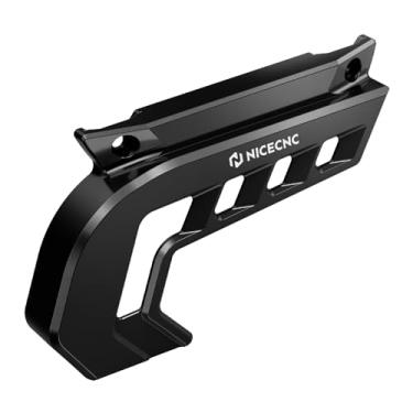 Imagem de NICECNC Capa de roda dentada de proteção de corrente compatível com Stark Varg EX MX 2024-2025, com proteção estendida e guia POM integrado, alumínio CNC 6061-T6 de alta resistência preto