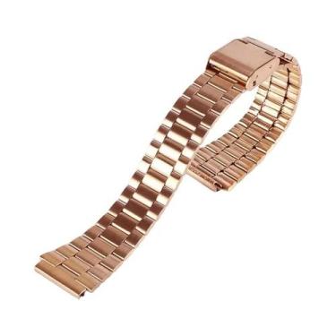 Imagem de Pulseira De Relógio Unissex Em Aço Inoxidável 18mm Para Casio F-91W SG