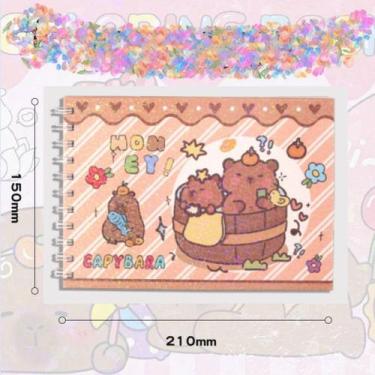 Imagem de Caderno de Colorir Capa Dura Holográfica A5 Coloring Book Estilo Bobbi