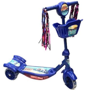 Imagem de Patinete Azul Infantil Com Equilíbrio E Diversão - Toy King