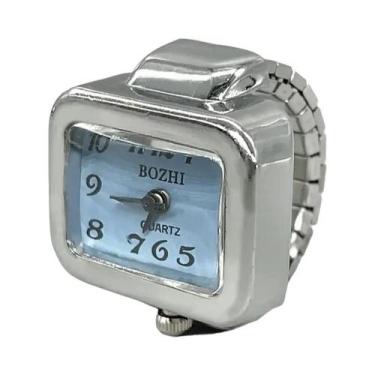 Imagem de Relógio De Anel Quadrado Mini Para Casal, Moda, Personalidade, Pequeno
