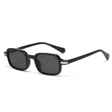 Imagem de Óculos de Sol UV400 - Lentes Degradê Oceano Transparentes com Rebites para Homens e Mulheres, Ideais para Esportes ao Ar Livre, Corrida e Ciclismo, Preto