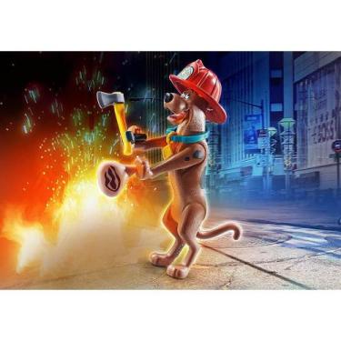 Imagem de Playmobil - scooby-doo! figura colecionável bombeiro