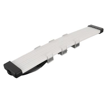 Imagem de Pissente Cabo de Placa Mãe ARGB, Cabo de Extensão de Energia ARGB 5V 3 Pin Conector Macho Fêmea Com 120 Contas LED 12 Tiras de Luz para Iluminação de PC (X8 Flat (para simples ou duplo de 8