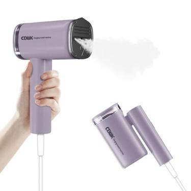 Imagem de Vaporizador portátil para roupas com vaporização horizontal e vertical dobrável 1000W caixa de água removível 100ml removedor rugas tecidos máquina pa