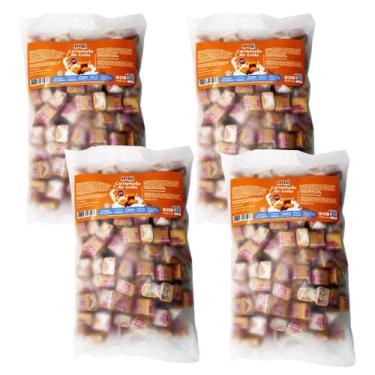 Imagem de Caramelo de leite diet puro embalagem 1kg hué - kit 4 unidades