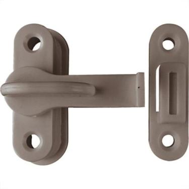 Imagem de Fechadura Trinco Para Porta Sanfonada Perlex Cinza Com Kit 8917Cz - Ki