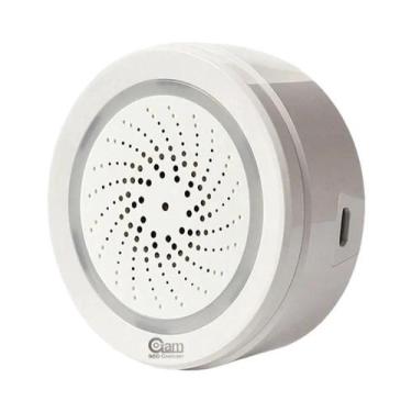 Imagem de Alarme Inteligente Tuya Wifi Com Sensor De Temperatura E Umidade, Som 