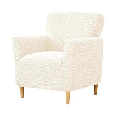 Imagem de Capa Elástica De Sofá Club Em Jacquard De Spandex Para Poltrona Indivi