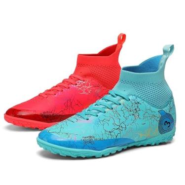 Imagem de DISRATEBLU Chuteiras De Futebol Infantis Para Meninos E Meninas, Treinamento Jovens, Campo Firme, Tênis Esportivos Áreas Externas Profissionais