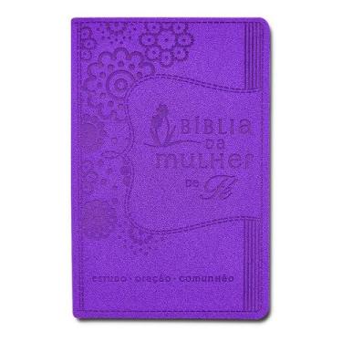 Imagem de Livro - Bíblia da Mulher de Fé, NVI, Couro Soft, Roxo