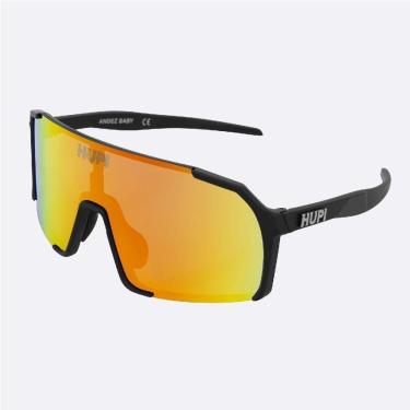 Imagem de Óculos de Sol HUPI Andez Baby Preto - Lente Vermelha Espelhado-Unissex