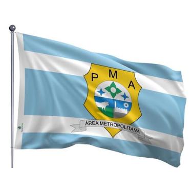 Imagem de Bandeira do Município de Ananindeua Dupla Face Estampada Tamanho 90x12