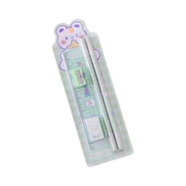 Imagem de Conjunto De Material Escolar Fofo 5 Em 1, Caixa De Presente Com Lápis,