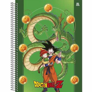 Imagem de Caderno Universitário 1M Espiral Capa Dura 80fls Dragon Ball, Laranja