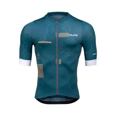 Imagem de Camisa De Ciclismo Masculina De Verão Com Proteção UV, Manga Curta, Ra