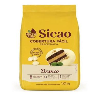 Imagem de Cobertura Mais Fracionada Branco Gotas Kit 3un de 1kg - Mor, Chocolate