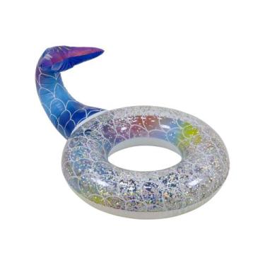 Imagem de Boia Inflável Cauda de Sereia com Glitter Bel - Summer Waves, Único
