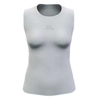 Imagem de Camisa Regata Feminina Marcio May Sports Segunda Pele Air Branca, Bran