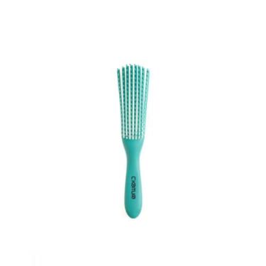 Imagem de Escova Polvo Verde C.Kamura para Fitagem e Cabelos Crespos