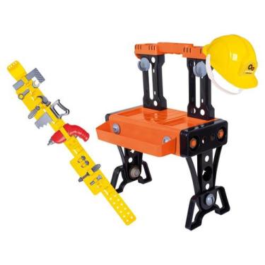 Imagem de Bancada Maleta De Ferramentas 45 Peças Infantil Didático Menino - Samb