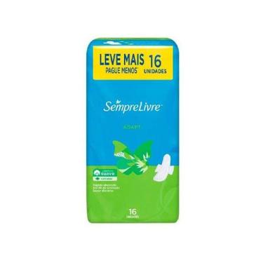 Imagem de Absorvente Externo Sempre Livre Adapt Cobertura Suave com Abas 16 Unid