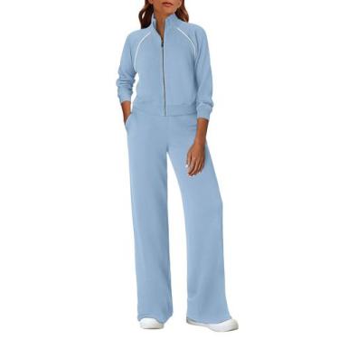 Imagem de Conjunto Deportivo PRETTYGARDEN Chamarra y Pantalón de Jogging 2 Pieza