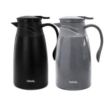 Imagem de Garrafa Térmica 1 Litro Roma Ampola De Vidro Jarra Café Chá - ISTOK
