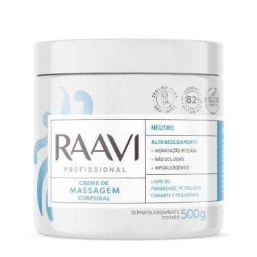 Imagem de Creme Para Massagem Corporal Raavi Neutro 500g